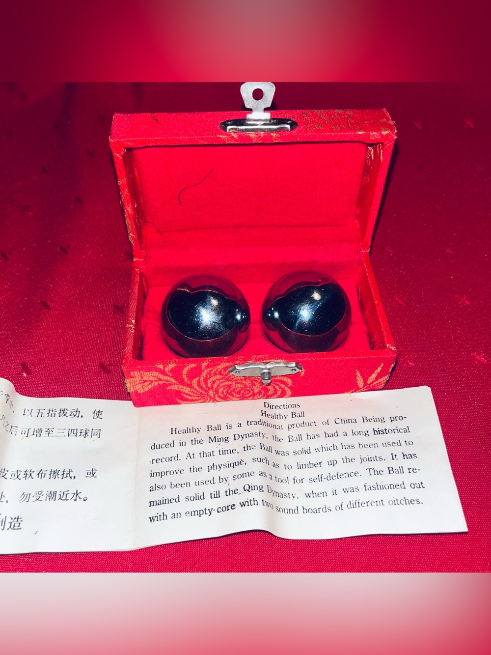 Chinese Balls Hand Therapy Exercise Stress Relief Balls